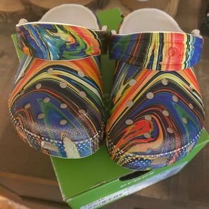 Boy Crocs Multicolored Stripes